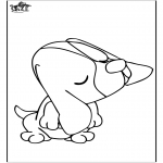 Coloriages d'animaux - Chien 12