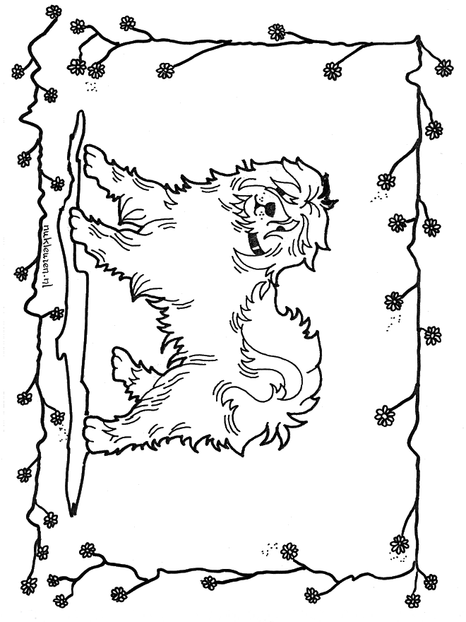 Chien 2 - Coloriages Animaux de la ferme