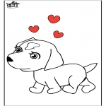 Coloriages d'animaux - Chien 7