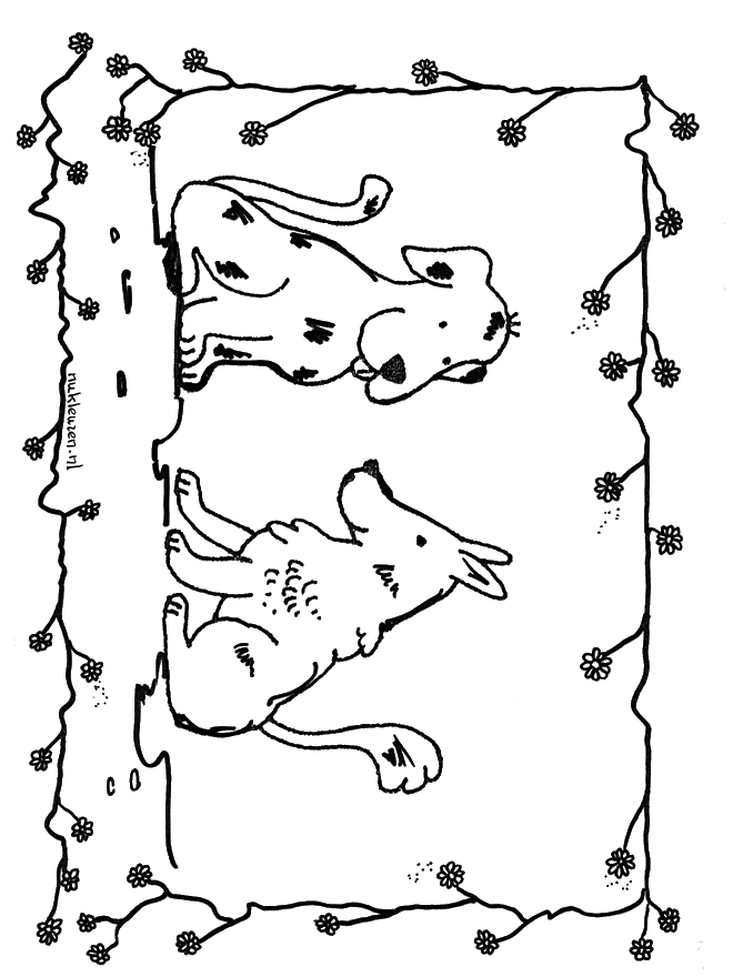 Chiens 1 - Coloriages Animaux de la ferme