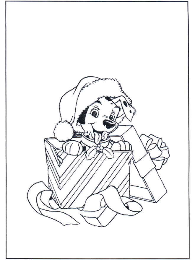 Chiot dalmatien - Coloriages les101 Dalmatiens