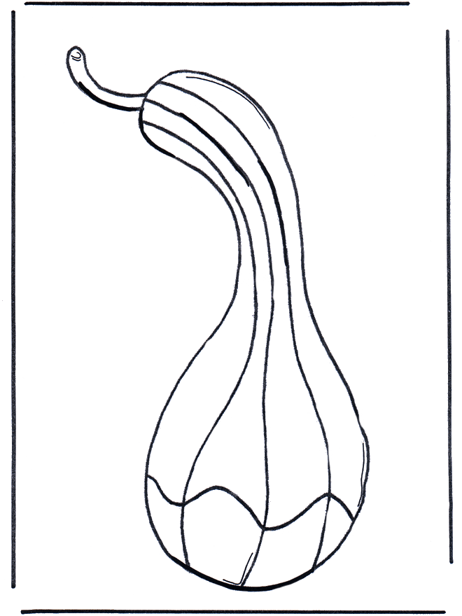 Citrouille 2 - Coloriages légumes