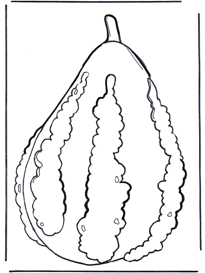 Citrouille - Coloriages légumes