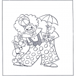 Coloriages faits divers - Clown 1