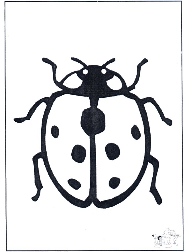 Coccinelle 1 - Coloriages insectes