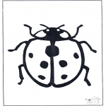 Coloriages d'animaux - Coccinelle 1