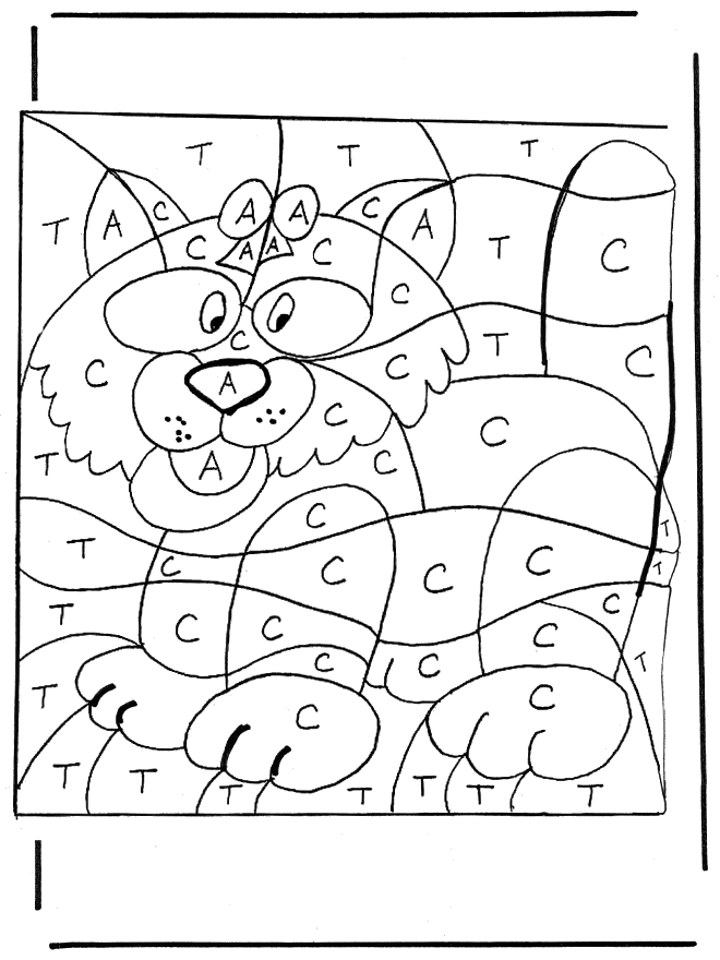 Coloriage à numéro 1 - Coloriages à numero