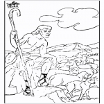 Coloriages Bible - Coloriage biblique - Abel