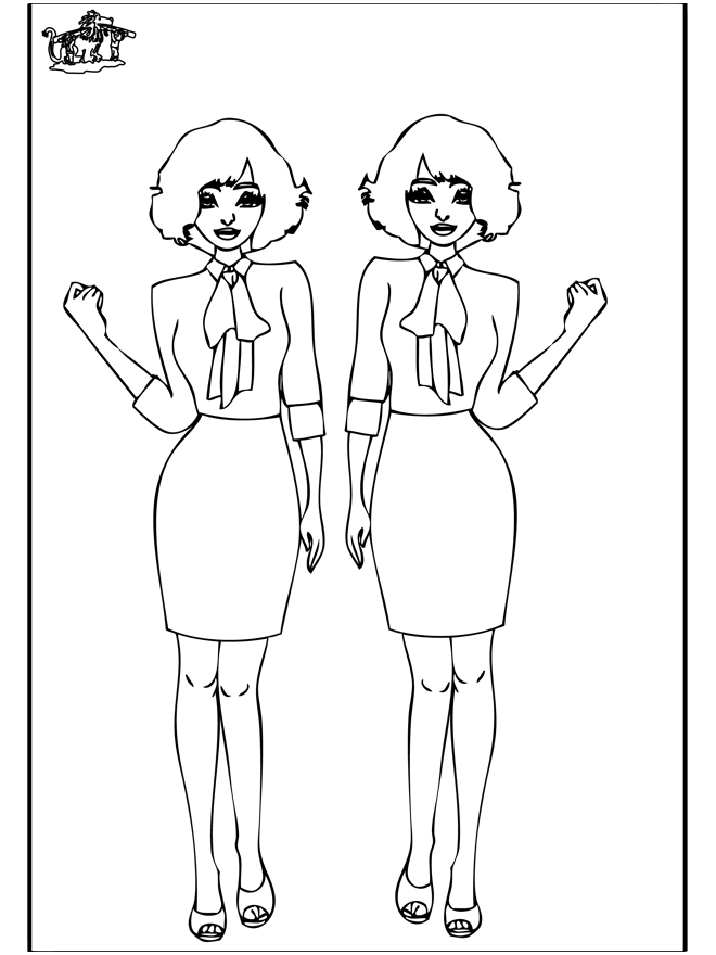 Coloriage - Mannequinat - Coloriages assortis