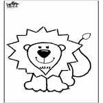 Coloriages d'animaux - Colorie de Lion