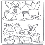 Coloriages Noël - Compositions de Noël 