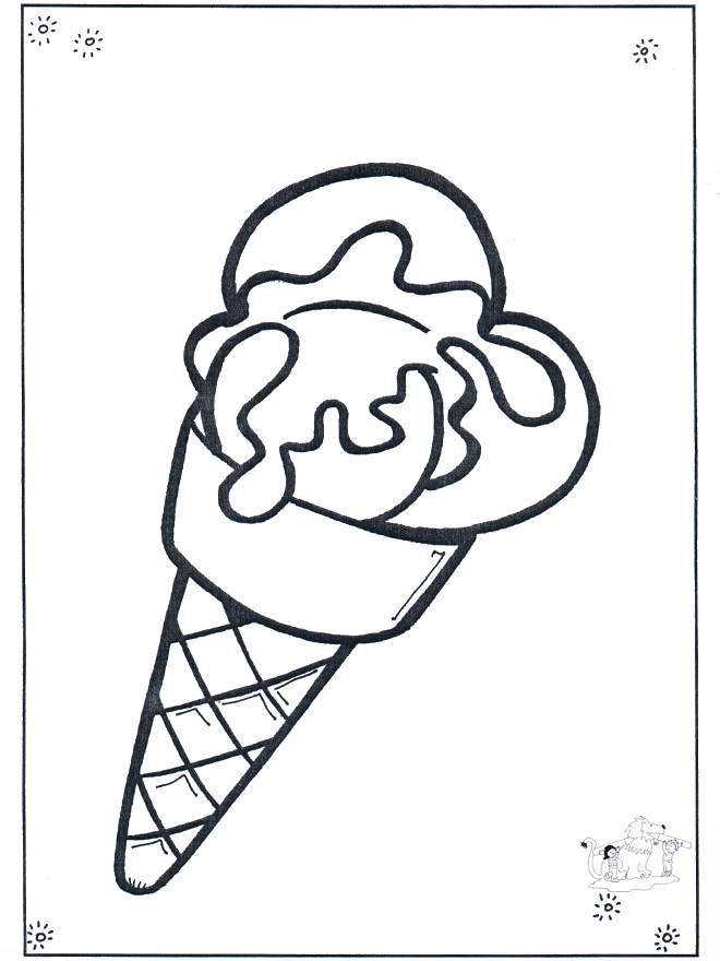 Corne de glace - Coloriages autres