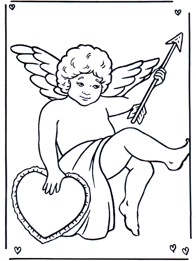 Cupidon - Coloriages assortis