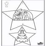 Coloriages Noël - Décorations de Noël - Bible 1