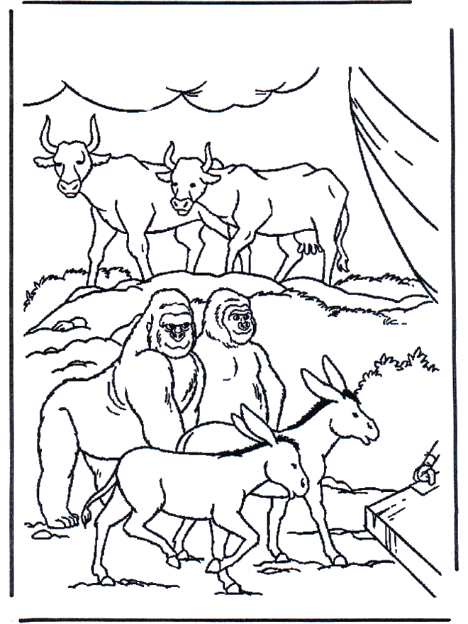 Des animaux dans l'arche - Ancien Testament