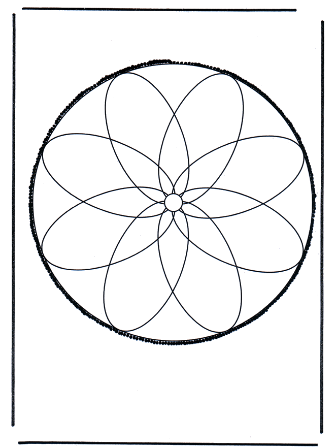 Dessin à piquer 22 - Carte à piquer Mandala bricoler