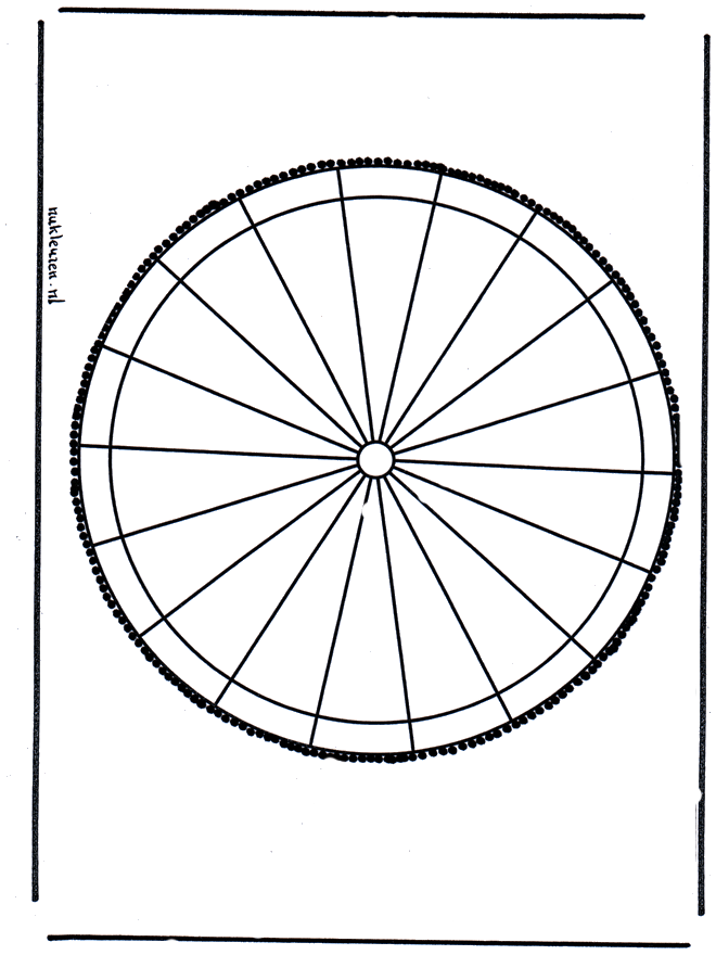 Dessin à piquer 31 - Carte à piquer Mandala bricoler