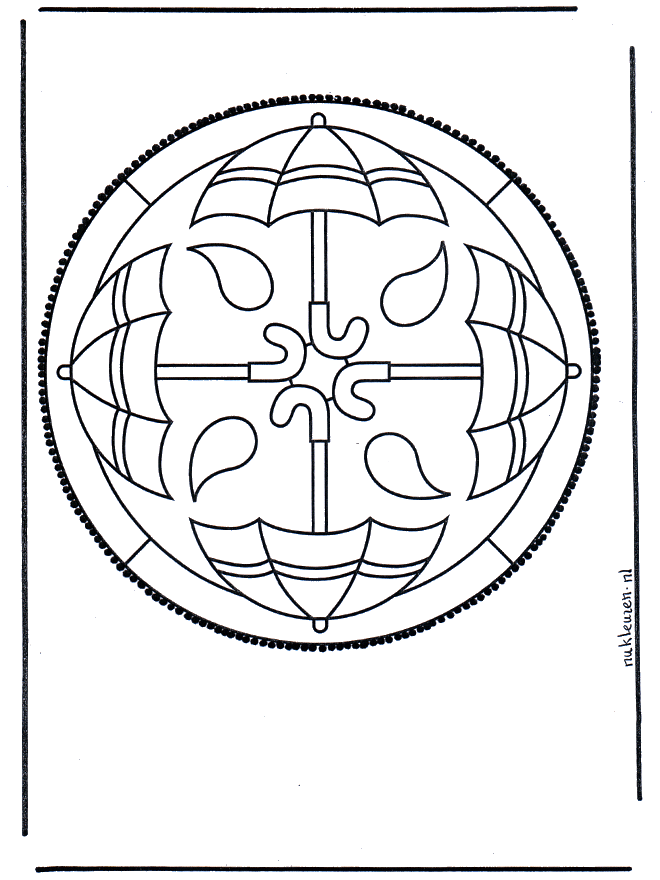 Dessin à piquer 44 - Carte à piquer Mandala bricoler