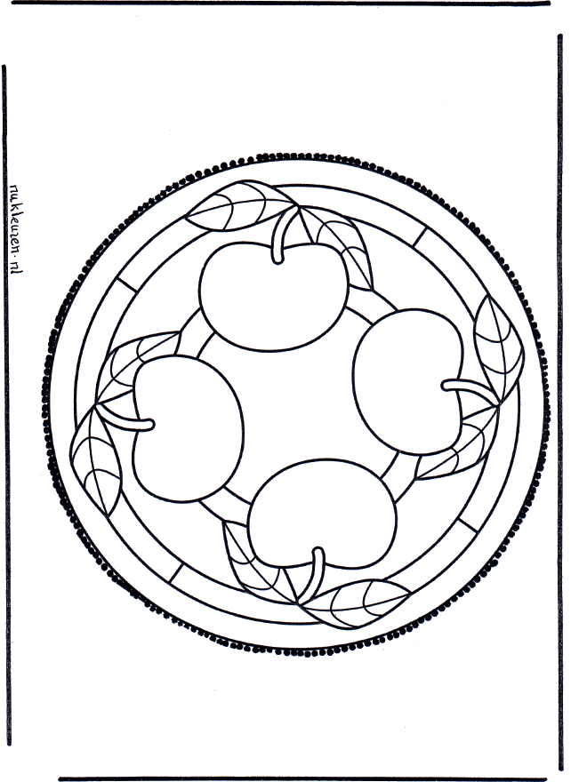 Dessin à piquer 47 - Carte à piquer Mandala bricoler