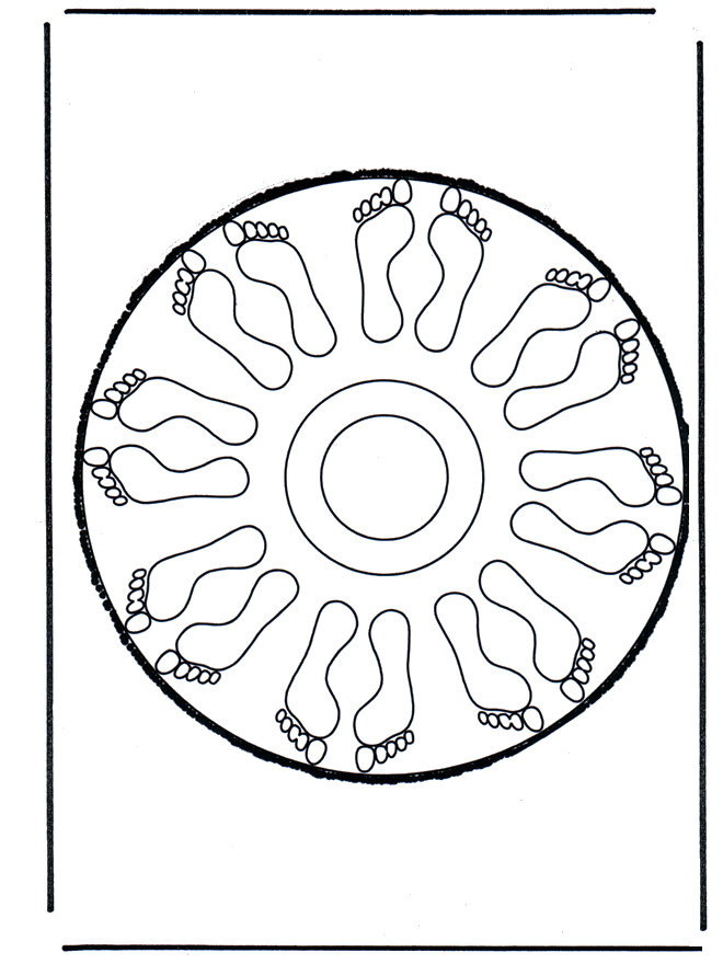 Dessin à piquer 54 - Carte à piquer Mandala bricoler