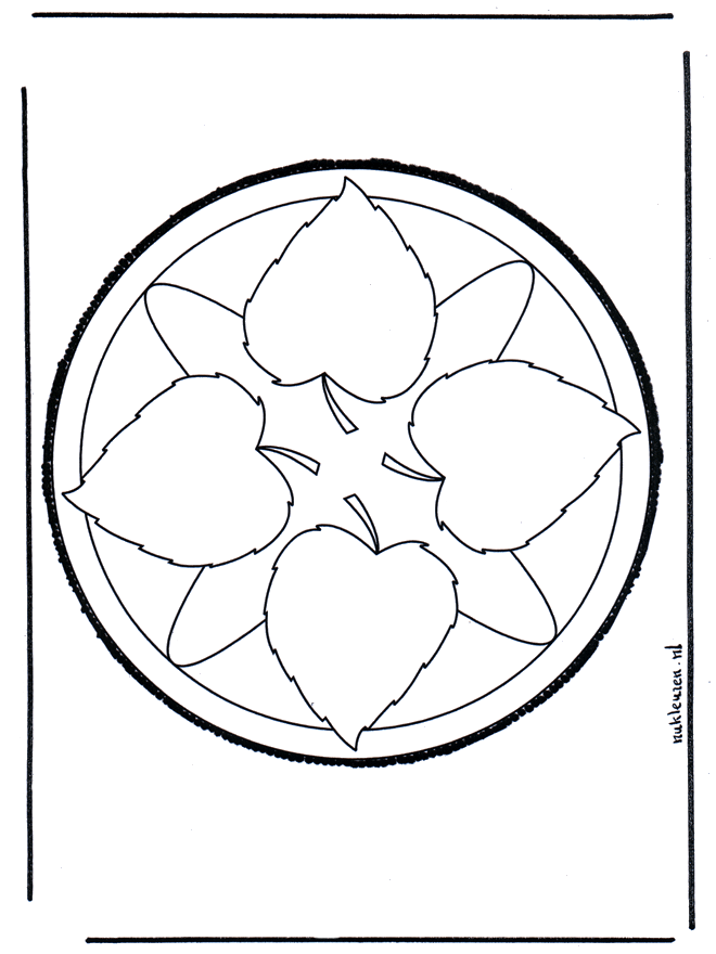 Dessin à piquer 8 - Carte à piquer Mandala bricoler