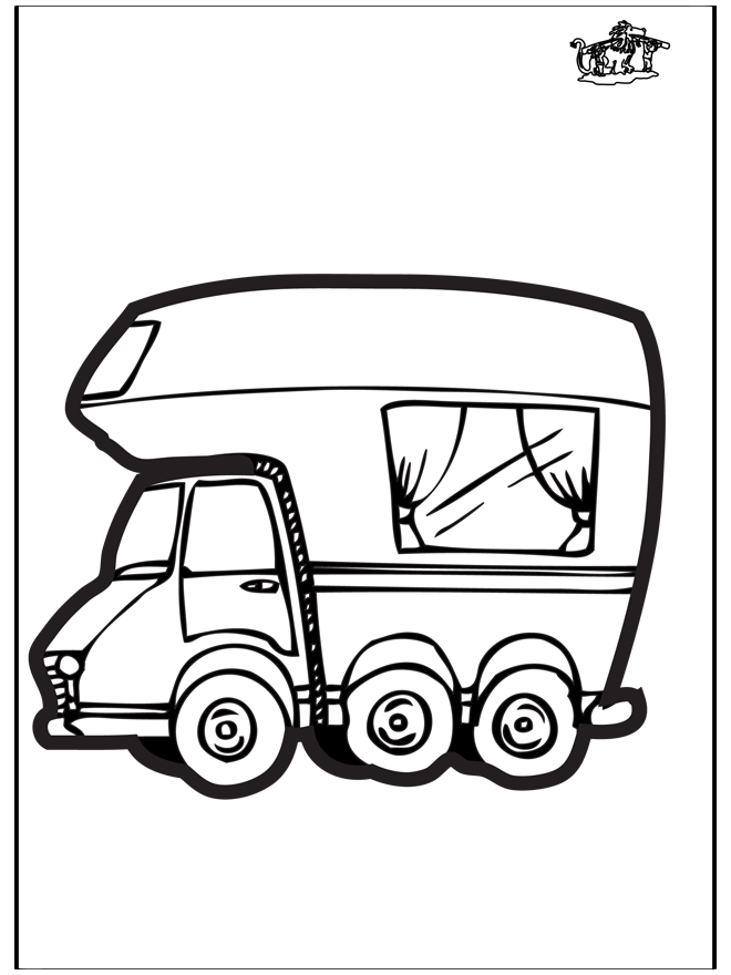 Dessin à piquer - Camping-car - Bricoler autres