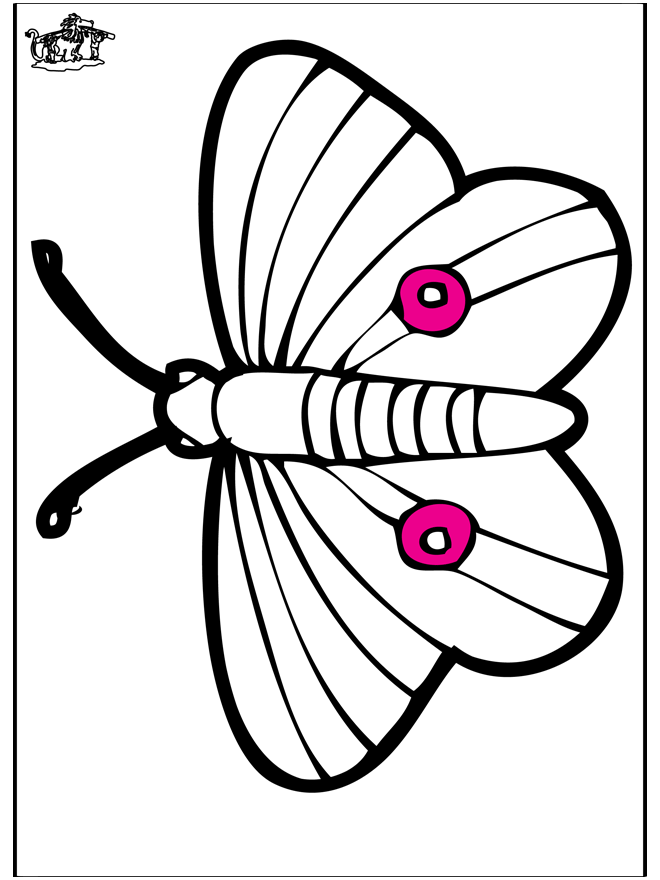Dessin à piquer - papillon - Coloriages insectes