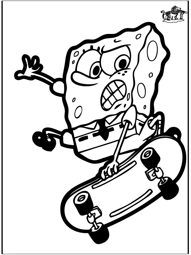Dessin à piquer SpongeBob - Bricoler cartes à piquer personnages de bande dessinée 