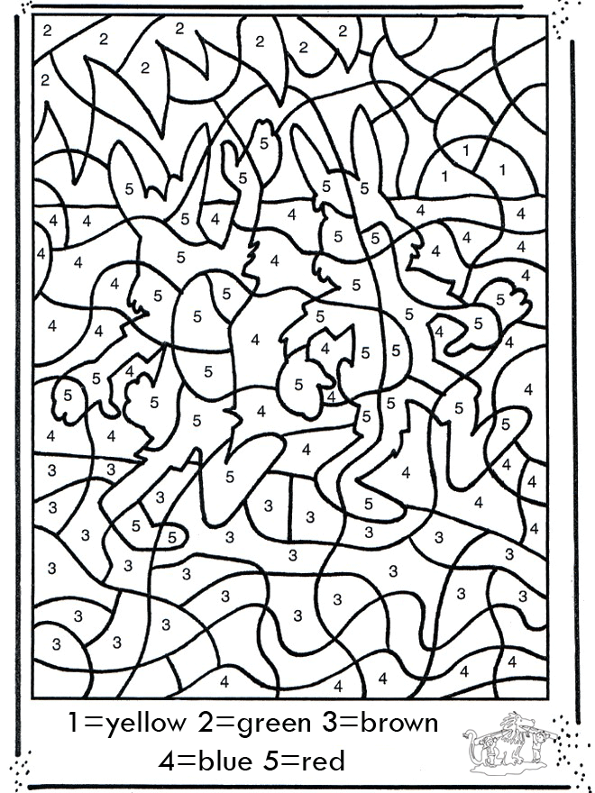 Dessine en suivant les numéros - Coloriages à numero