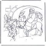 Coloriages Bible - Dimanche des Rameaux 2