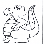 Coloriages pour enfants - Dino