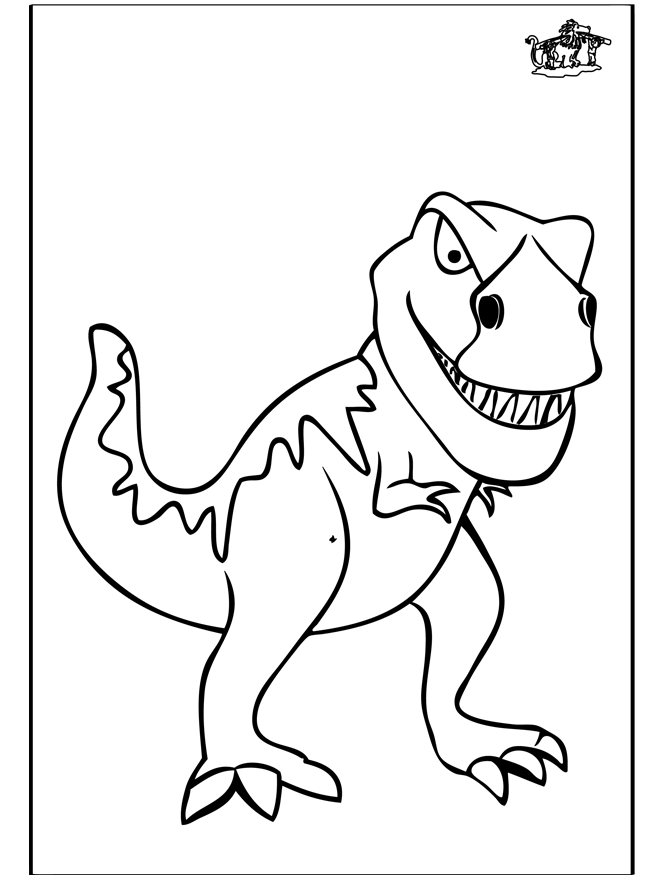 Dinosaure 11 - Coloriages Dragons et Dinosaures