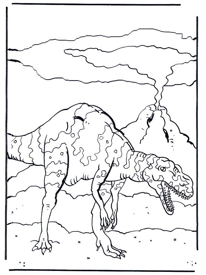 Dinosaure 4 - Coloriages Dragons et Dinosaures