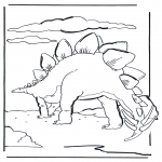 Coloriages d'animaux - Dinosaure 6