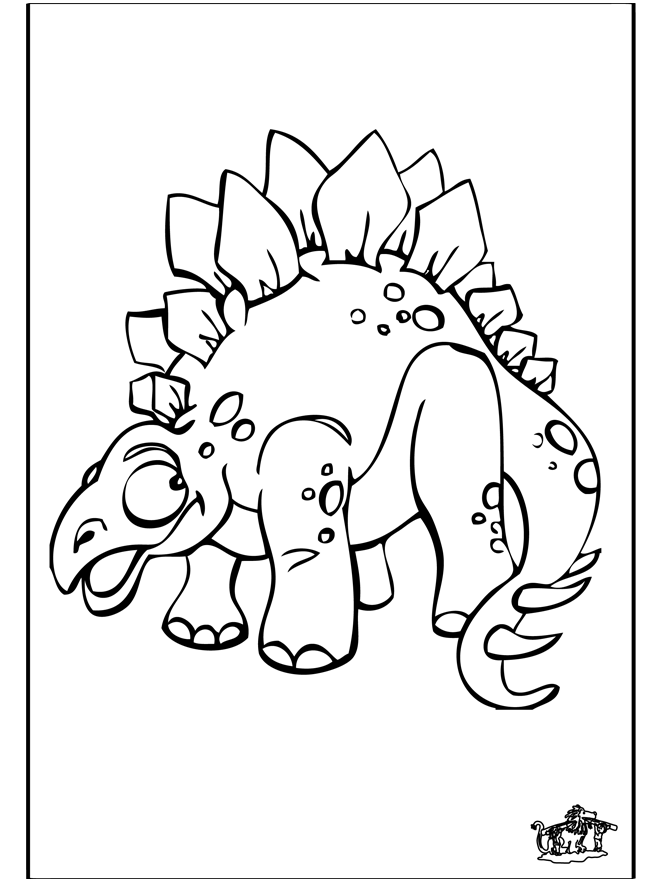 Dinosaure 9 - Coloriages Dragons et Dinosaures