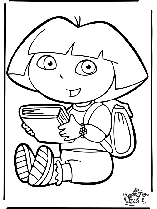 Dora 12 - Coloriages Dora