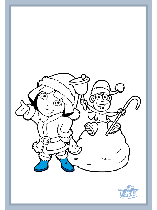 Dora 17 - Coloriages Dora