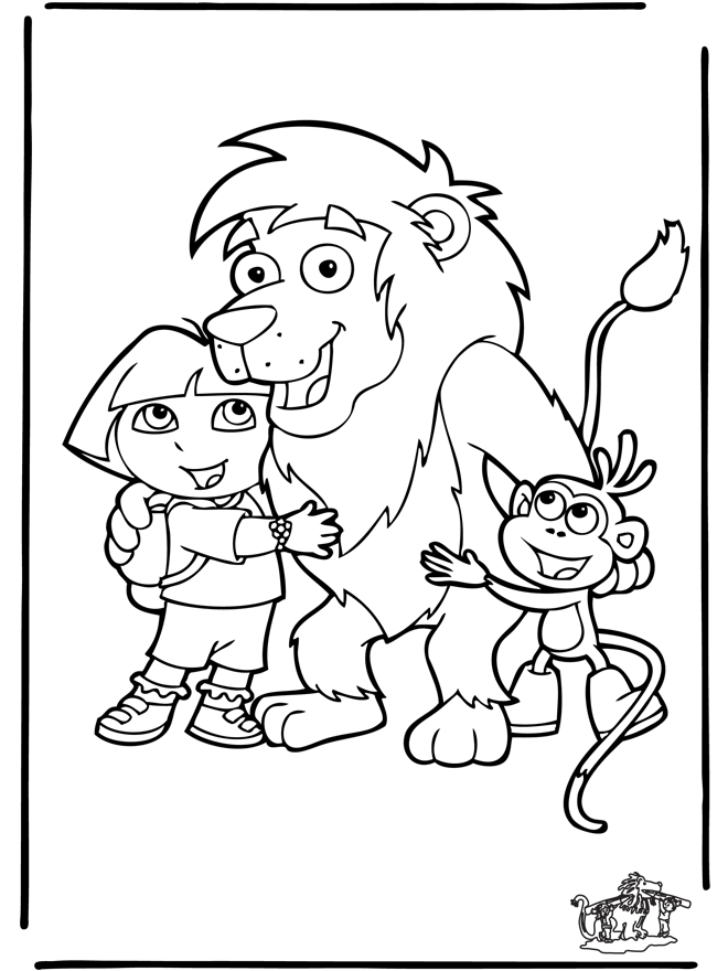 Dora 2 - Coloriages Dora