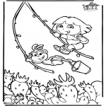 Coloriages pour enfants - Dora 6