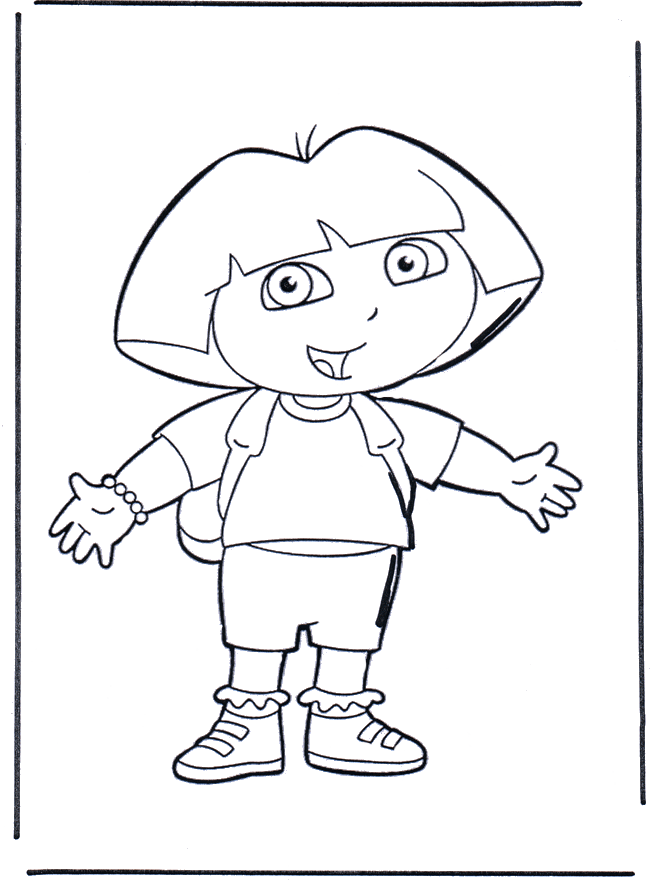 Dora - Coloriages Dora