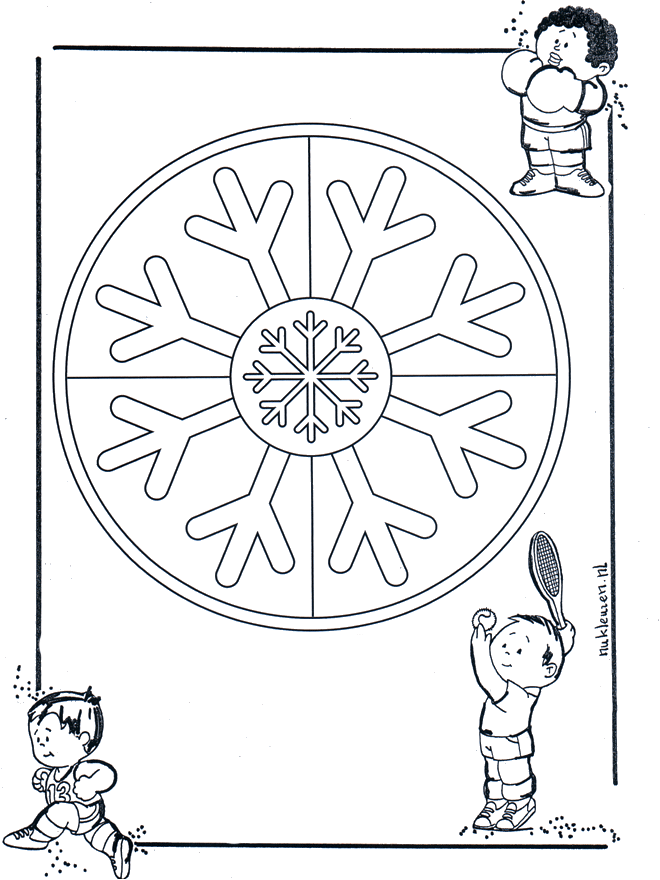 Duo mandala 11 - Coloriages Duo Mandala