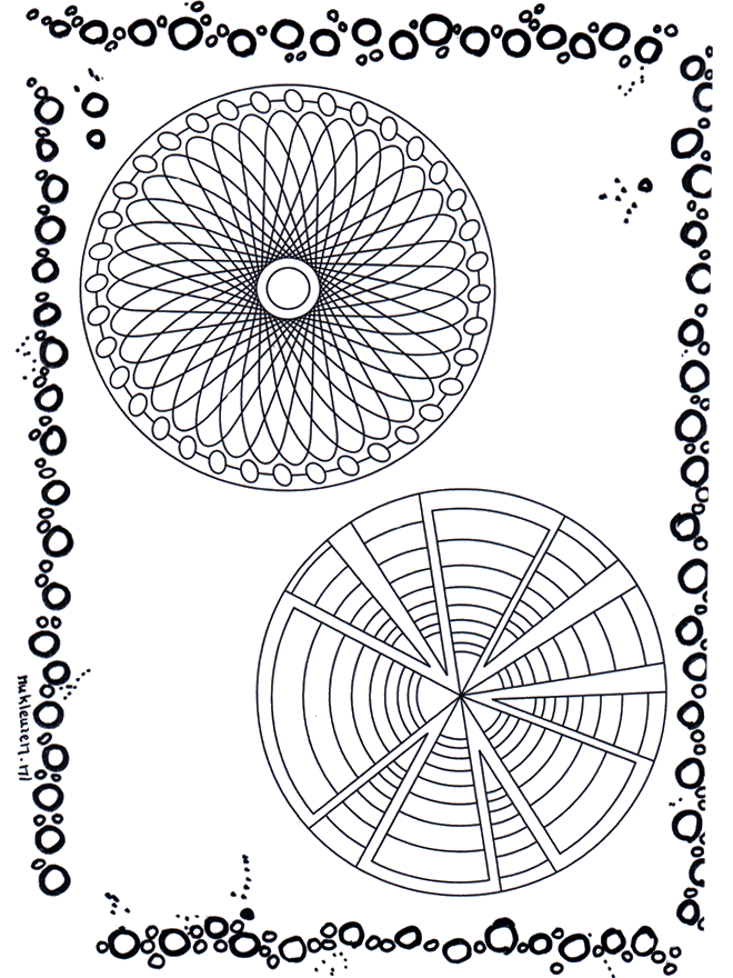 Duo mandala 2 - Coloriages Duo Mandala