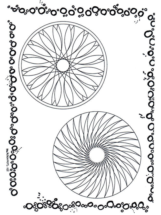 Duo mandala 3 - Coloriages Duo Mandala