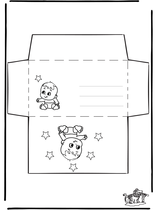 Enveloppe - Bébé - Papier à lettres