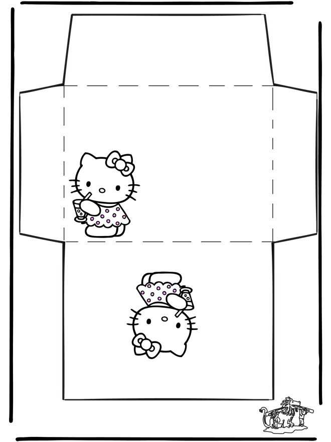 Enveloppe Hello Kitty - Papier à lettres
