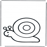 Coloriages d'animaux - Escargot 1