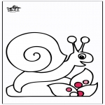 Coloriages d'animaux - Escargot 2