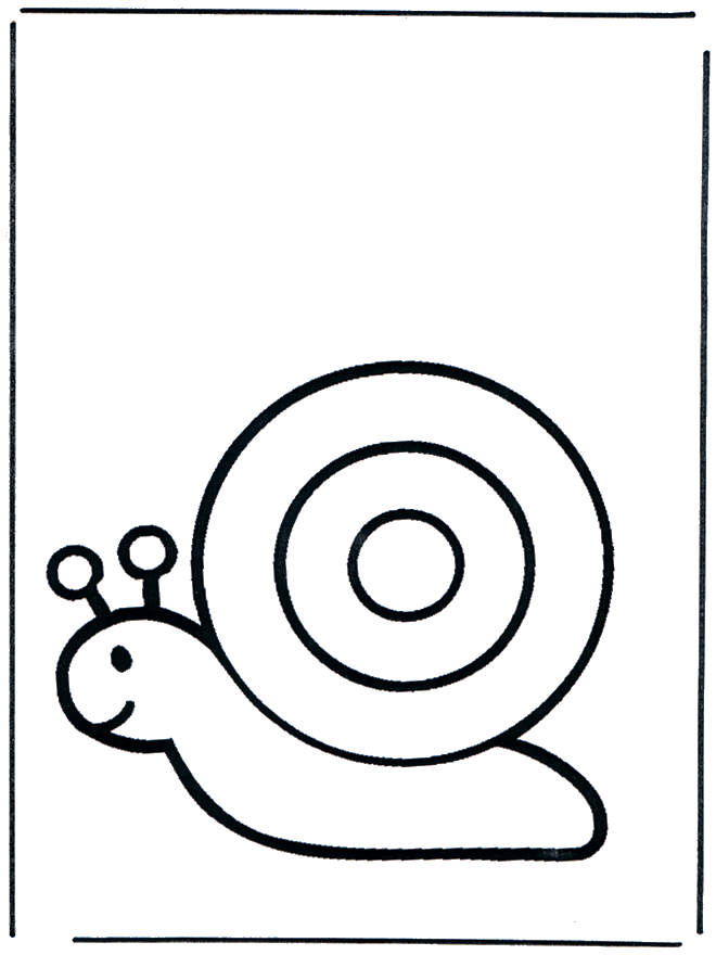 Escargot pour les petits - Coloriages animaux