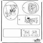 Bricolage coloriages - Etiquettes pour cadeaux - Les 101 Dalmatiens