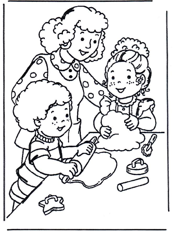 Faire cuire - Coloriages enfants